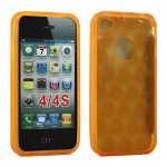 Wholesale iPhone 4S 4 Bubble Gel Case (Yellow)